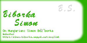 biborka simon business card